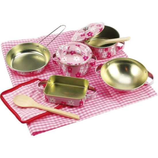 Pink Flower Kitchenware Set