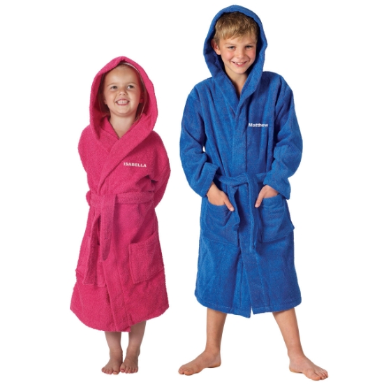 Towelling Bath Robe - Age 2 | Personalised Towels & Robes