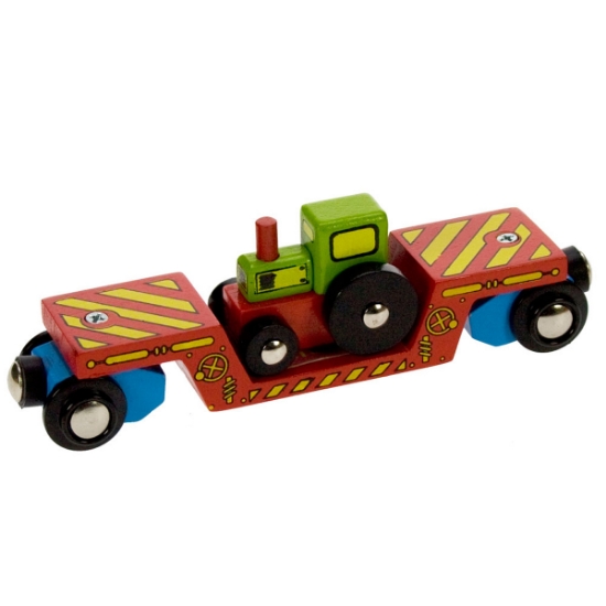 Tractor Low Loader Carriage (Bigjigs Rail BJT413)
