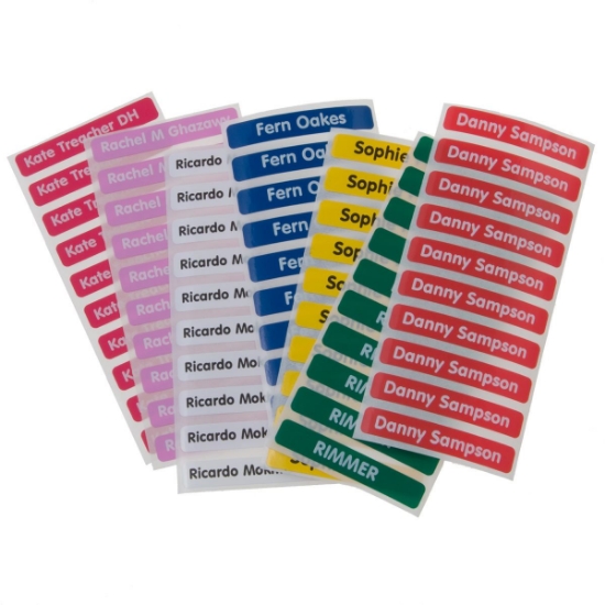 Adhesive Name Labels - One Colour