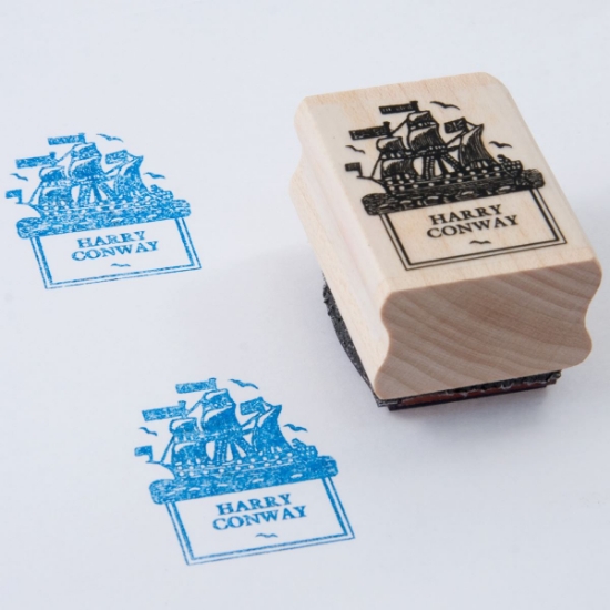 Named Rubber Stamp - Ship