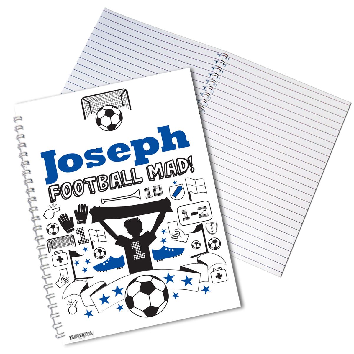 Football Notebook - Personalised | Named Notebooks