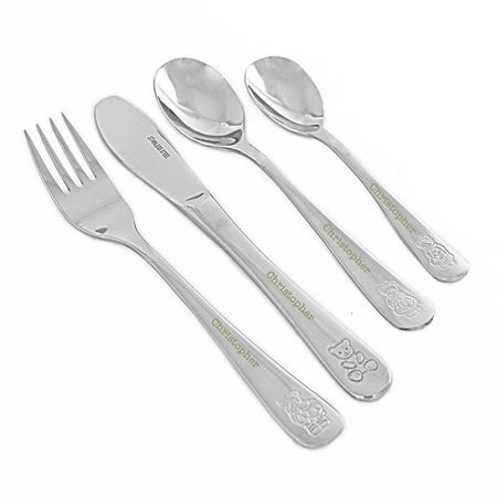 Picture of Cutlery Set - 4-Piece Teddy