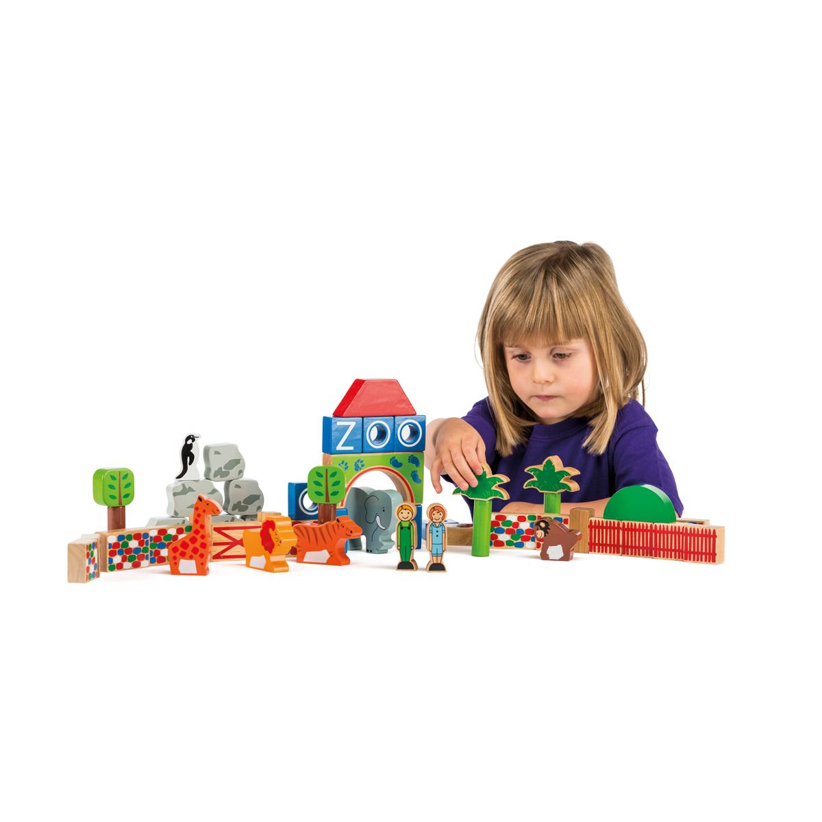 Building Blocks - Zoo | Lanka Kade | Traditional Wooden Toys