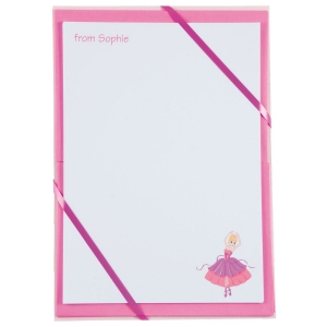 Picture of Named Notepaper - Princess Ballerina