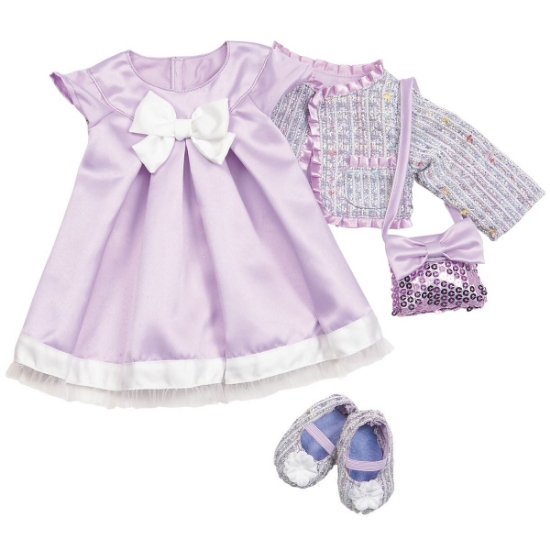 Dolls Outfit - Lilac Party Dress