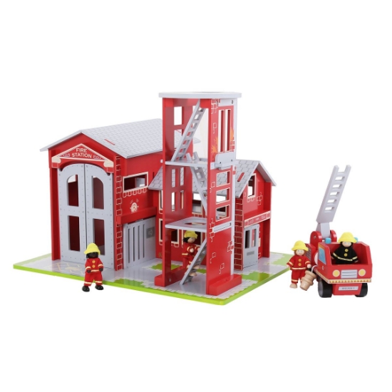 Fire Station with Tower Play Set