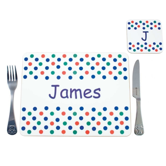 Placemat - Primary Spotty