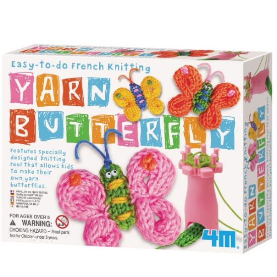 French Knitting Butterfly