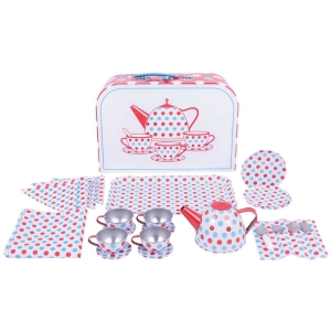 Picture of Suitcase Tea Set (Red & Blue)