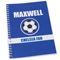 Picture of Personalised Blue Football Fan A5 Notebook