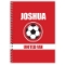 Picture of Personalised Red Football Fan A5 Notebook
