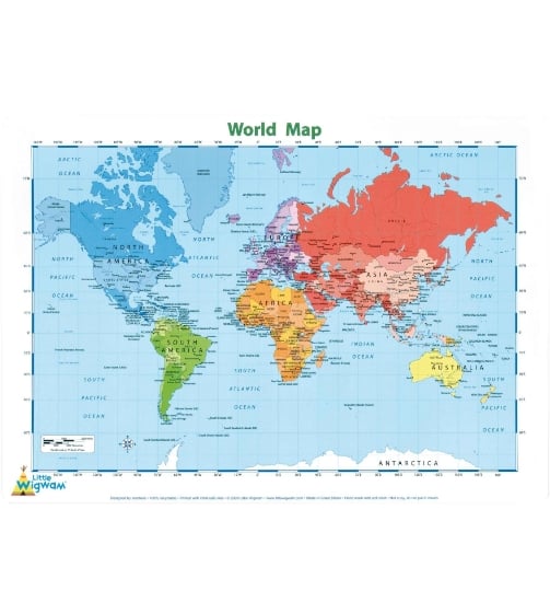 Placemat - World Map