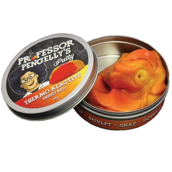 Thermo Reactive Sunset Red Putty
