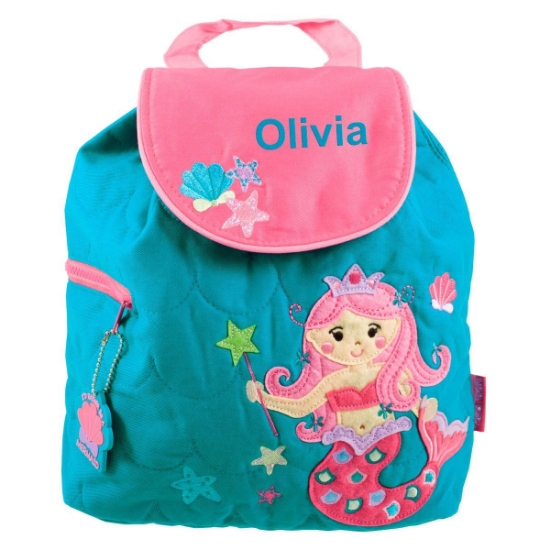 Personalised Mermaid Quilted Backpack