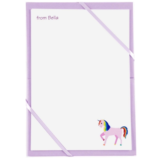 Named Notepaper - Unicorn