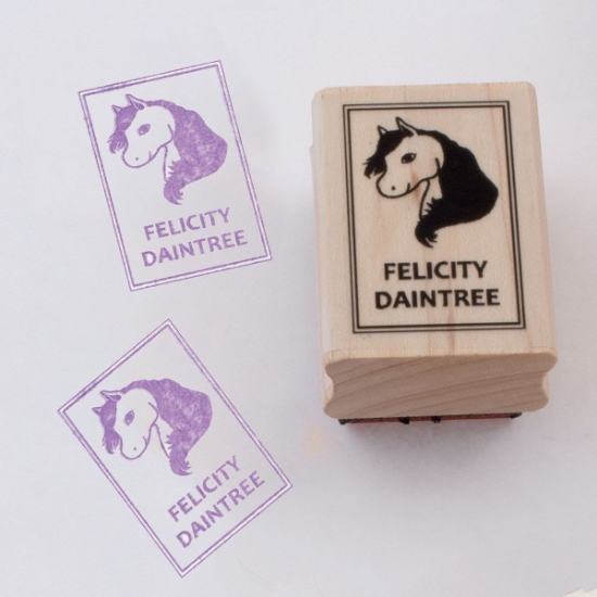 Named Rubber Stamp - Horse