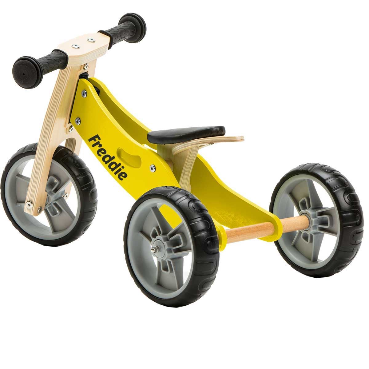 2 in 1 Bike - Yellow (Tricycle / Balance Bike) | Trikes | Mulberry
