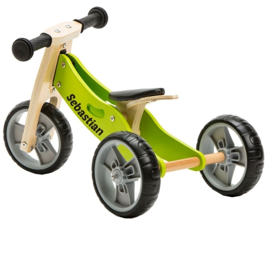 2 in 1 Bike - Green (Tricycle / Balance Bike)