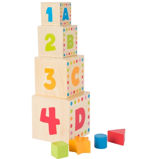 Wooden ABC Stacking Cubes
