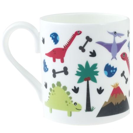Picture of Personalised China Mug - Dinosaurs & Volcanoes