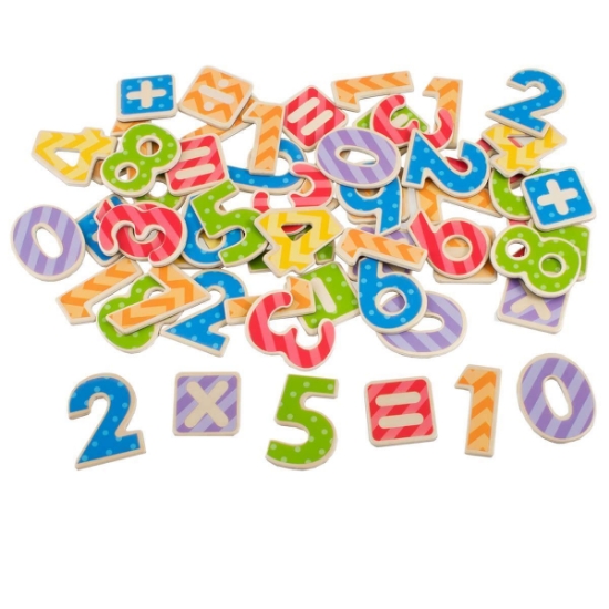 Magnetic Wooden Numbers - SECONDS
