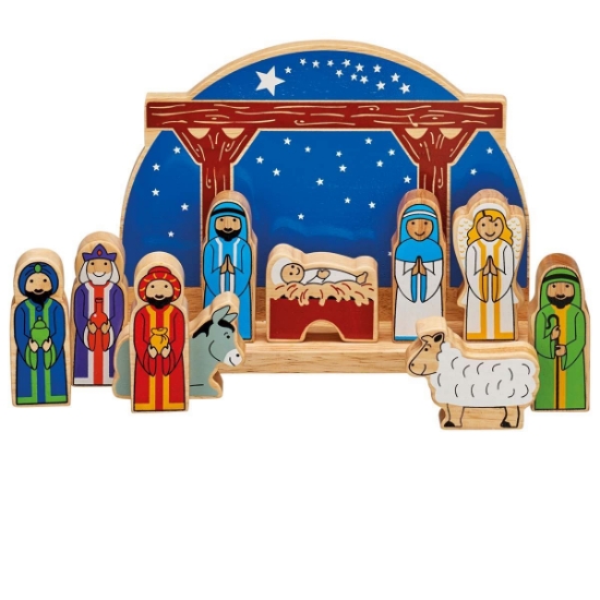 Starry Night Nativity Set