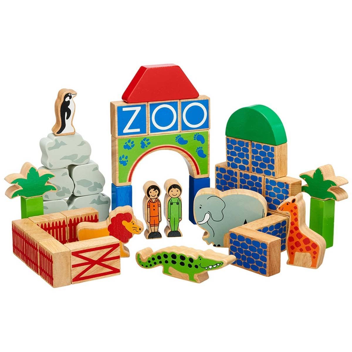 Zoo Building Blocks - Wooden Building Blocks For Kids