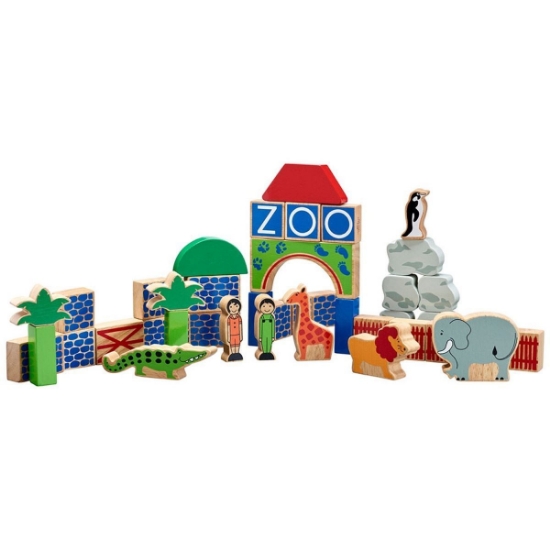 Zoo Building Blocks - Wooden Building Blocks For Kids