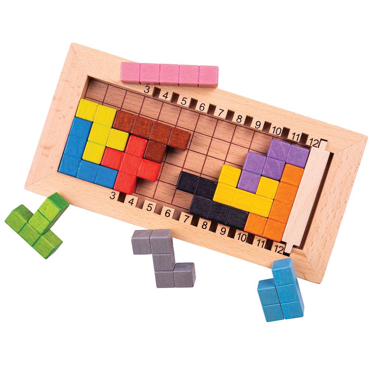 Lock a Block | Bigjigs (BJ945) | Wooden Games for Children