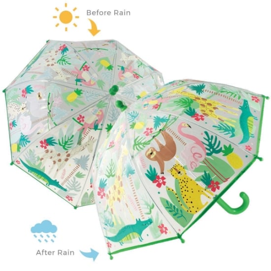 Jungle Animal Colour Changing Umbrella