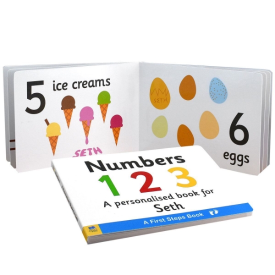 First Steps Numbers Personalised Board Book