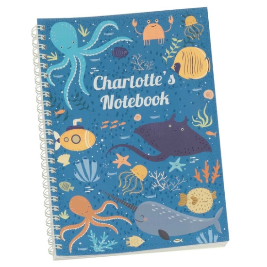 Ocean Life Personalised Notebook