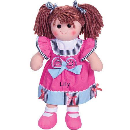 Picture of Personalised Rag Doll - Dark Pink