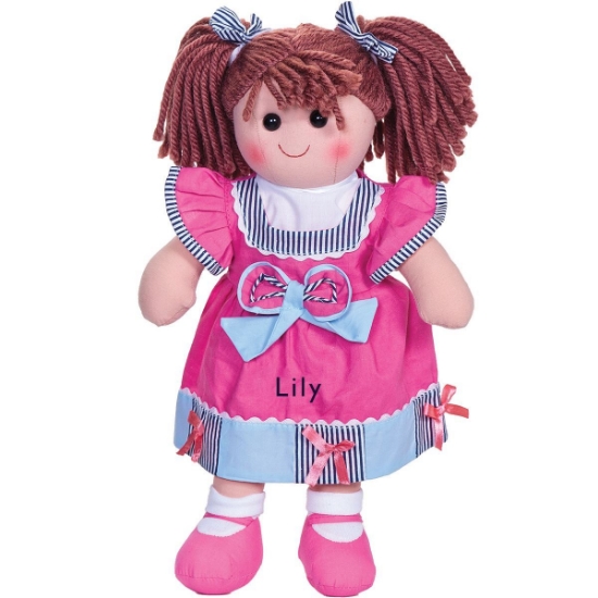 Personalised Rag Doll - Dark Pink