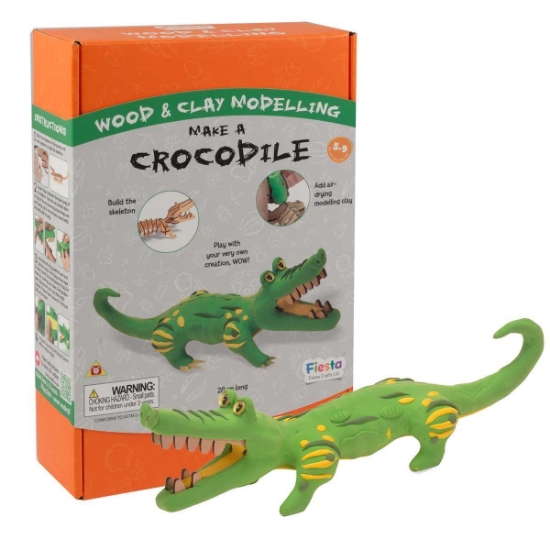 Wood & Clay Kit - Crocodile