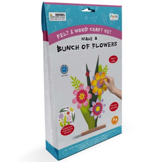 Wood & Felt Kit - Bunch of Flowers