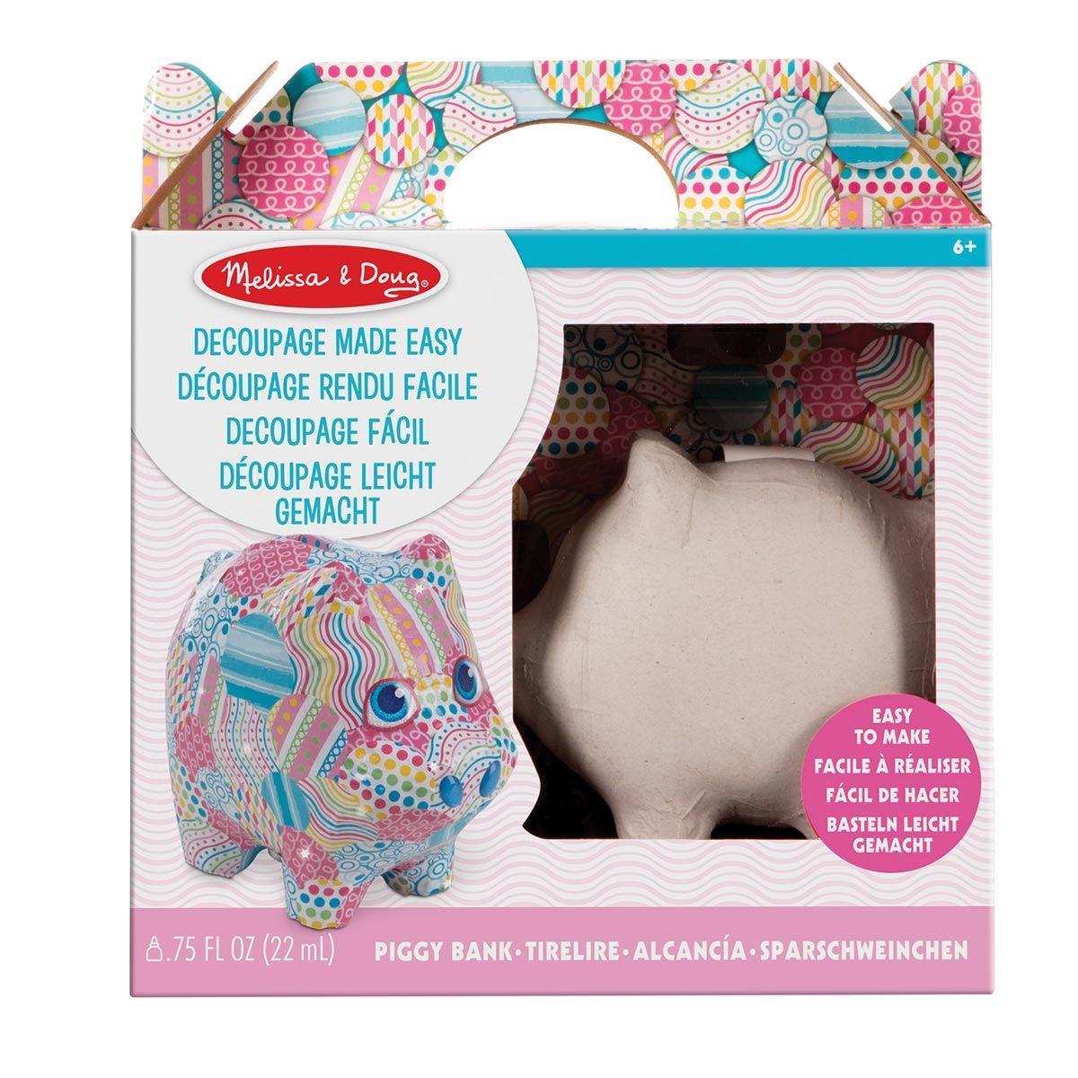 Melissa & Doug Découpage-Set „Einhorn“ – Bastelset Für Kinder Ab 6 Jahren, Inkl. Kleber & Aufkleber