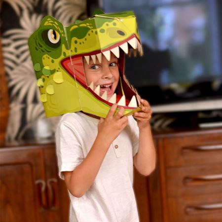 Picture of T-Rex 3D Mask Card Craft