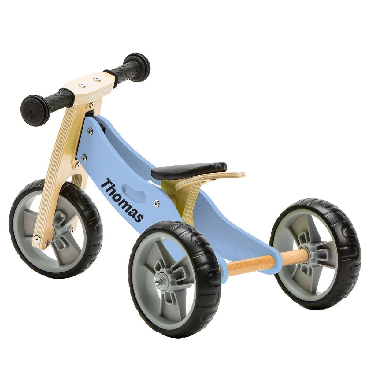 2 in 1 Bike - Pastel Blue (Tricycle/Balance Bike) | Named Ride-Ons