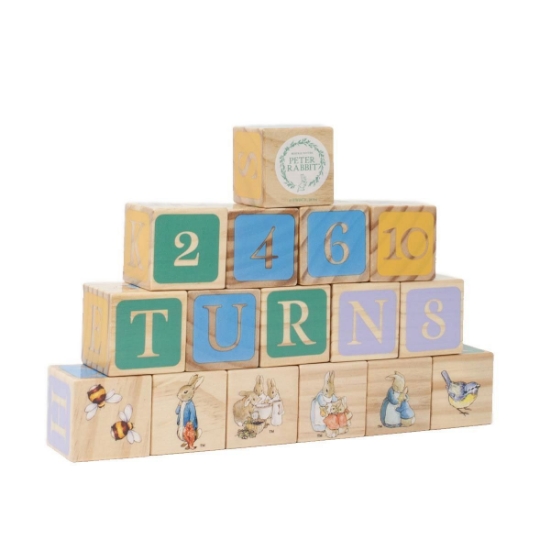 Peter Rabbit Wooden Alphabet Blocks