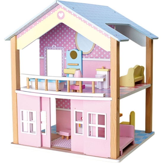 Dolls House Blue Roof