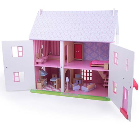 dolls houses made from wood, mayberry manor, lavender, sophie dolls house  and hillside house.