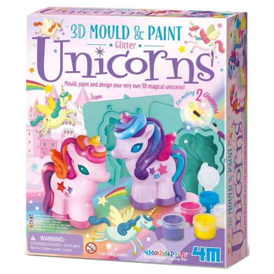 Mould & Paint 3D Glitter Unicorns