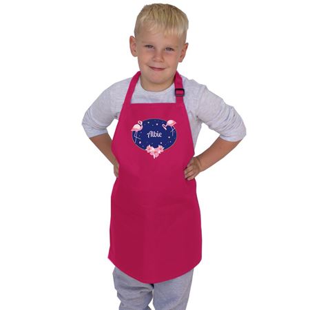 Picture of Flamingos Personalised Apron - Age 3-6