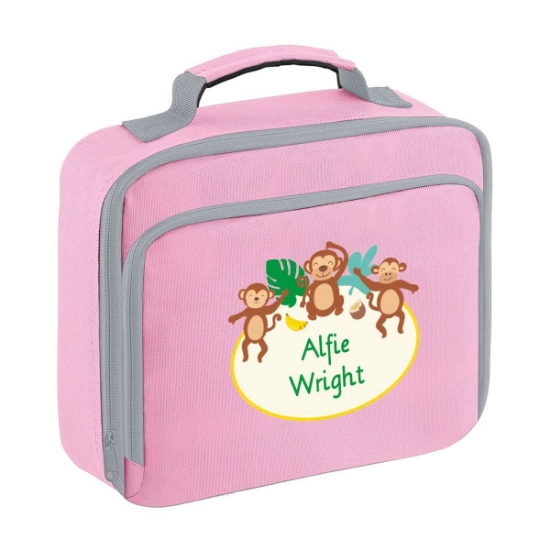 Cheeky Monkey Personalised Lunch Bag