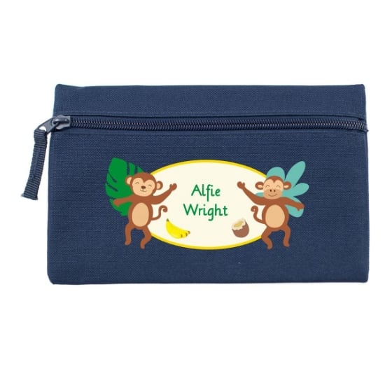 Cheeky Monkey Personalised Pencil Case