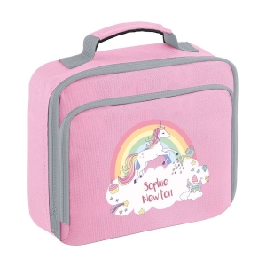 Picture of Rainbow Unicorn Personalised Lunch Bag