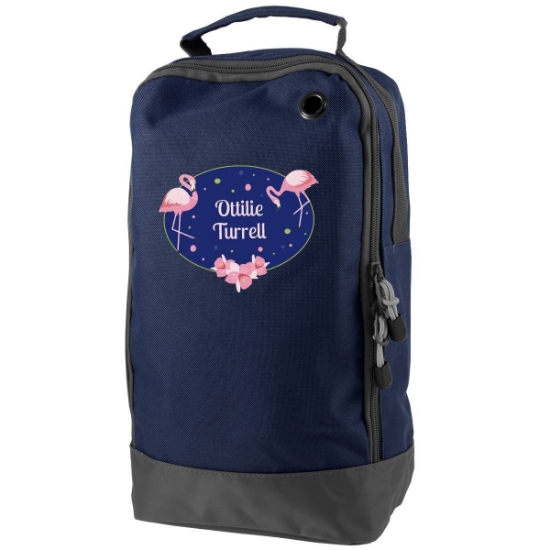 Flamingos Personalised Shoe & Boot Bag