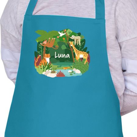 Picture of Jungle Personalised Apron - Age 7-10